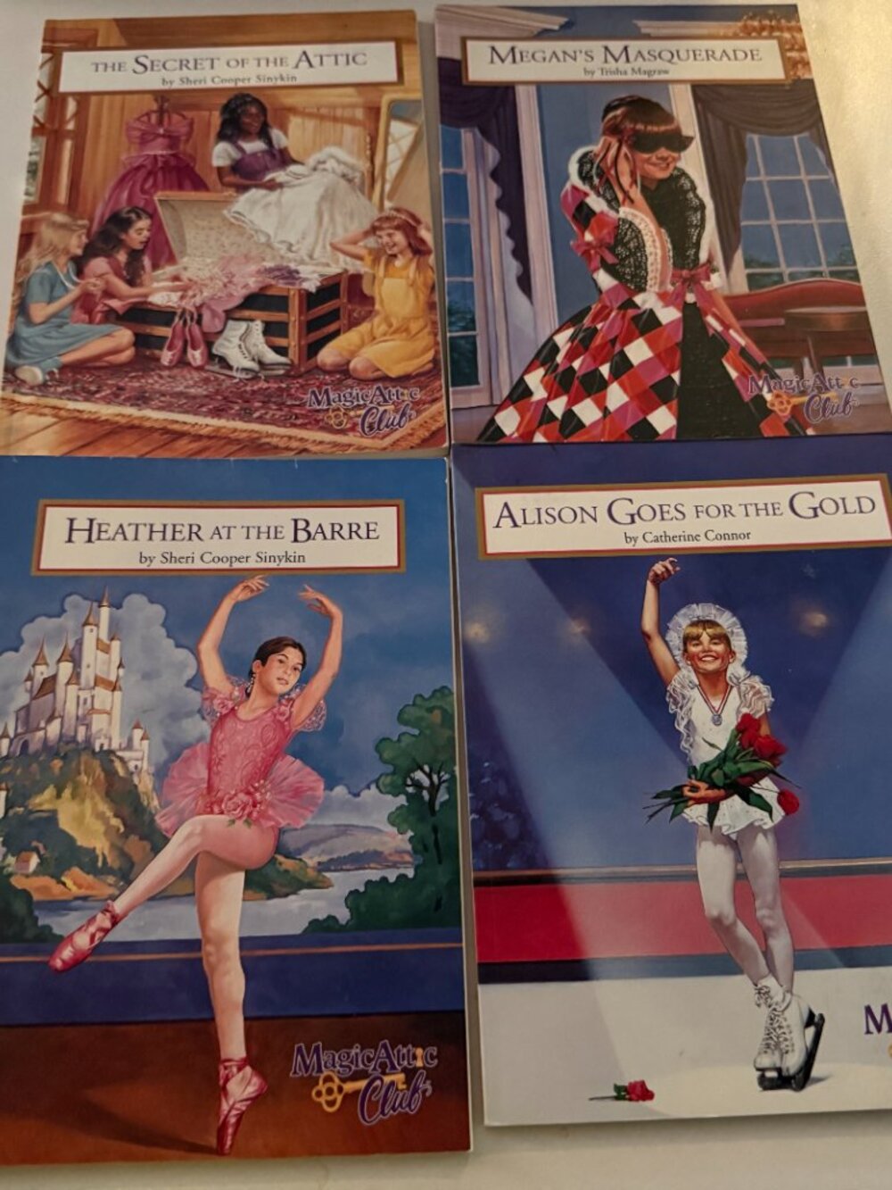 Magic Attic Club Chapter Books Lot of 4 Ballet Figure Skating Mystery Friendship
